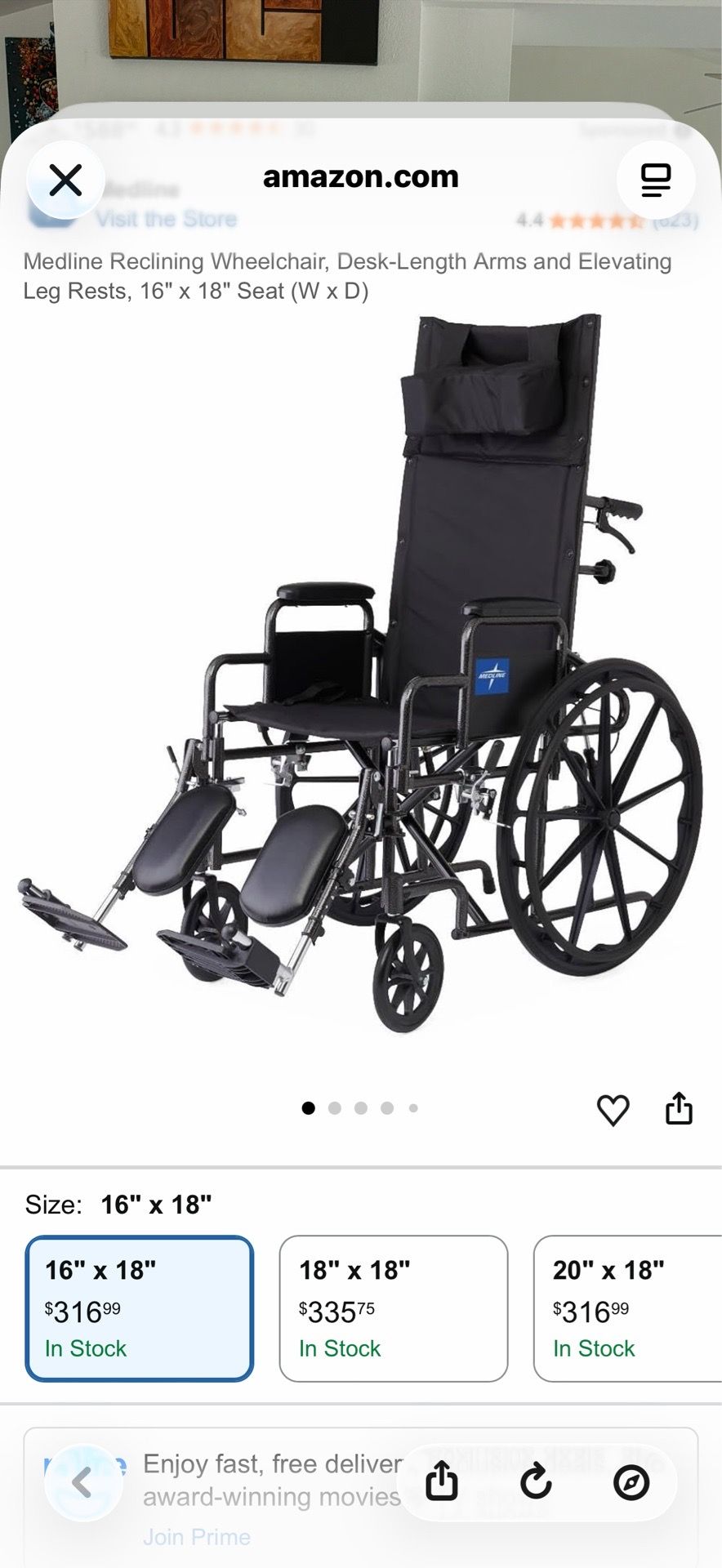 Recliner sleeper wheelchair