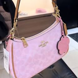 pink teri shoulder bag