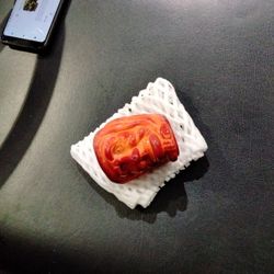 Vintage Rare (Avon?) Red Slag Glass Face