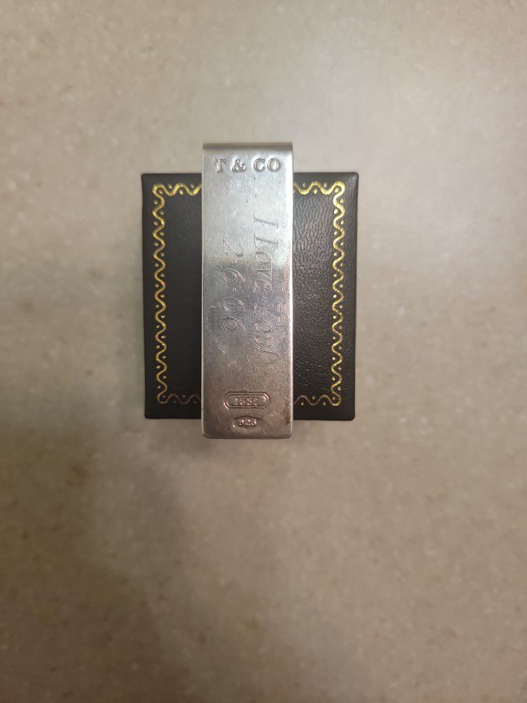 Tiffany And Company Sterling Silver Money Clip.  Weight Is 23.6 Grams