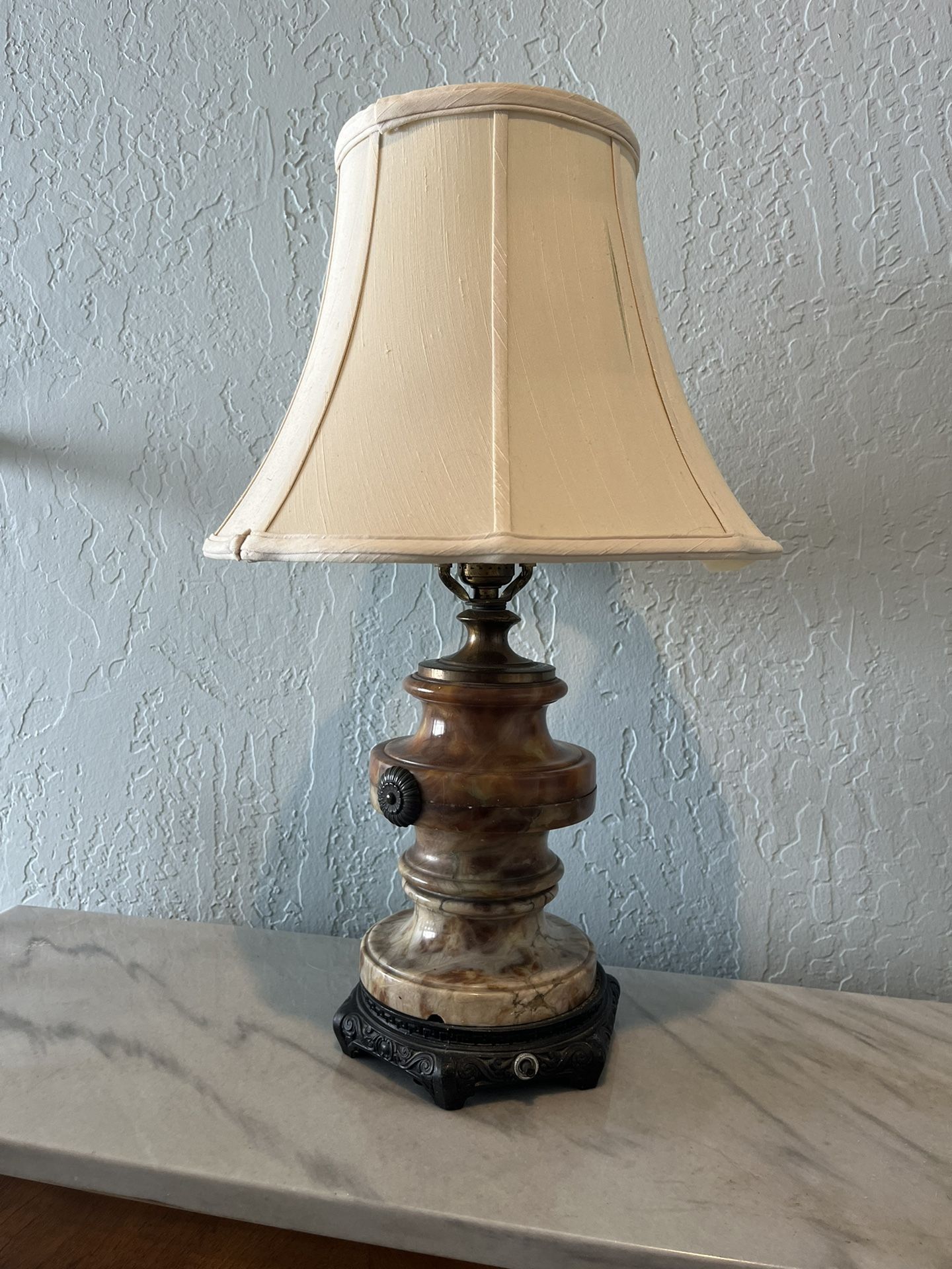 Antique Solid Marble Lamp