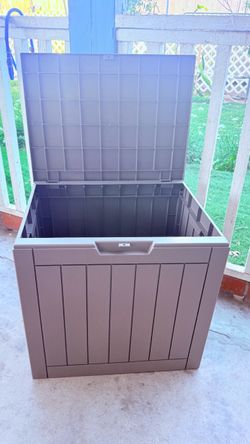 Brand new! Package Delivery Boxes for Outside, 40 Gallon Outdoor Storage Box Waterproof & UV Protected, Parcel Drop Box for Porch, Large Deck Box & Pa