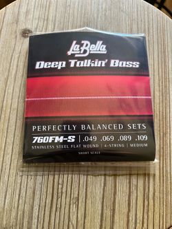 La Bella Short Scale Flatwounds for bass