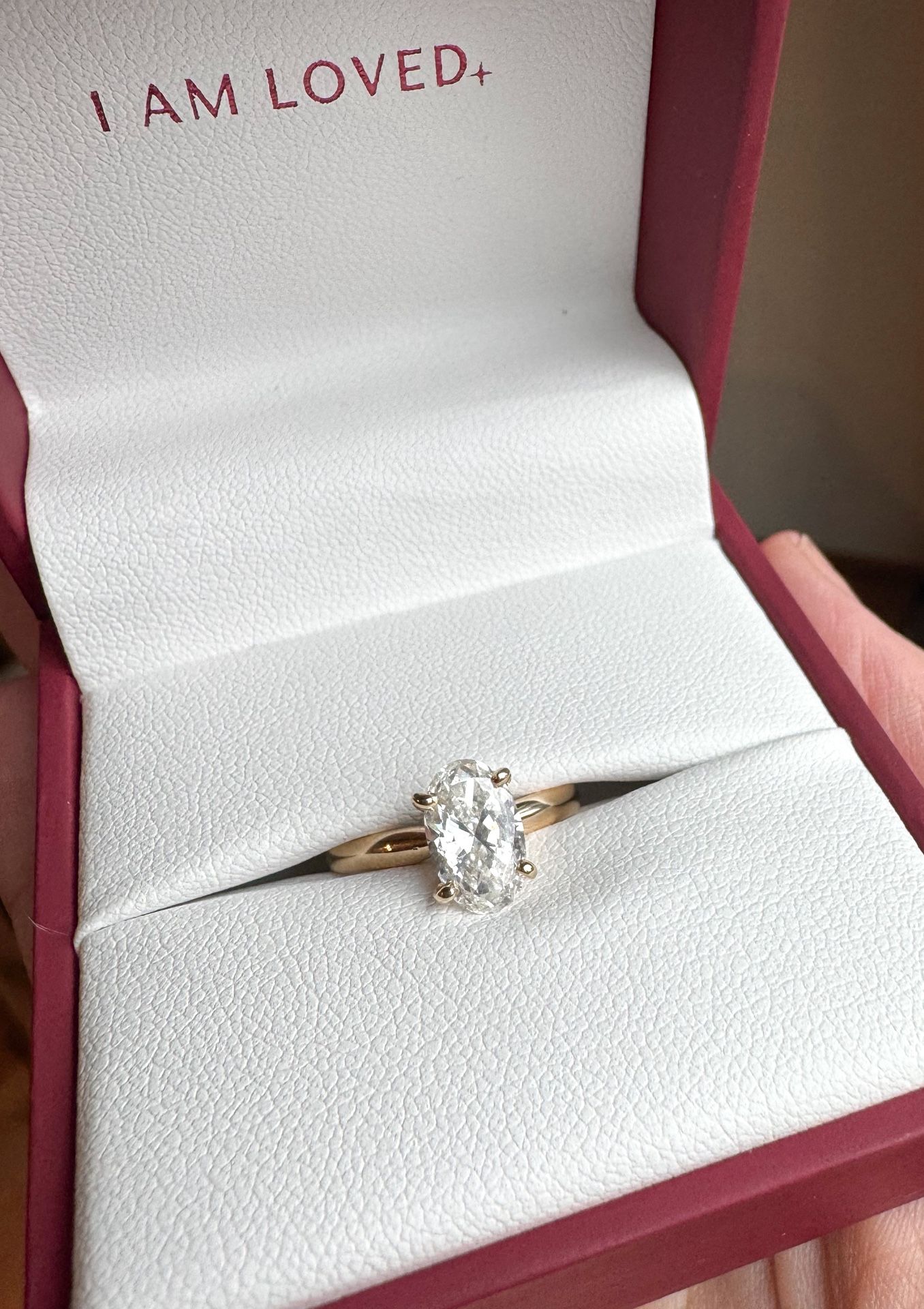 1.20 Carat Oval Mined Diamond Engagement Ring