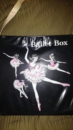 Vintage Black ballet box for dolls