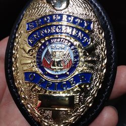 Security Gold Color Badge