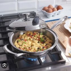 Princess House Vida Sana® 5-Ply Stainless Steel 9" Skillet 