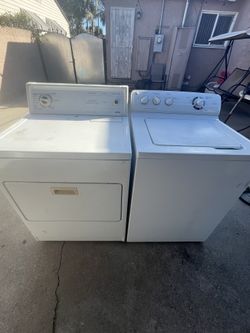 General Electric washer and Kenmore gas dryer