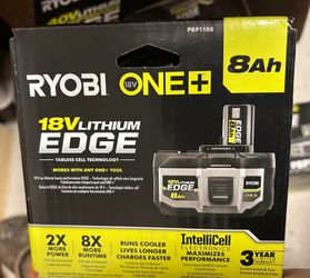 Ryobi 18V ONE+ Lithium Edge 8Ah Battery