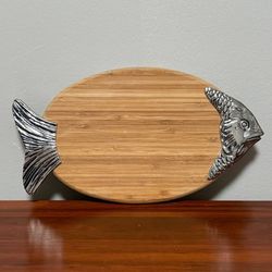 Wood Fish Cutting Board Serving Platter Tray