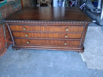 Beautiful heavy real wooden dresser