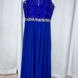 Dress Royal Blue Prom Party Formal Gown Night 