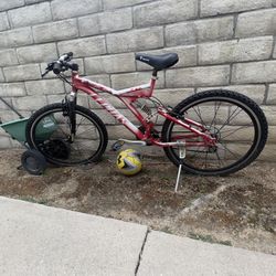 Youth Mountain Bike And Beach Cruiser Pair