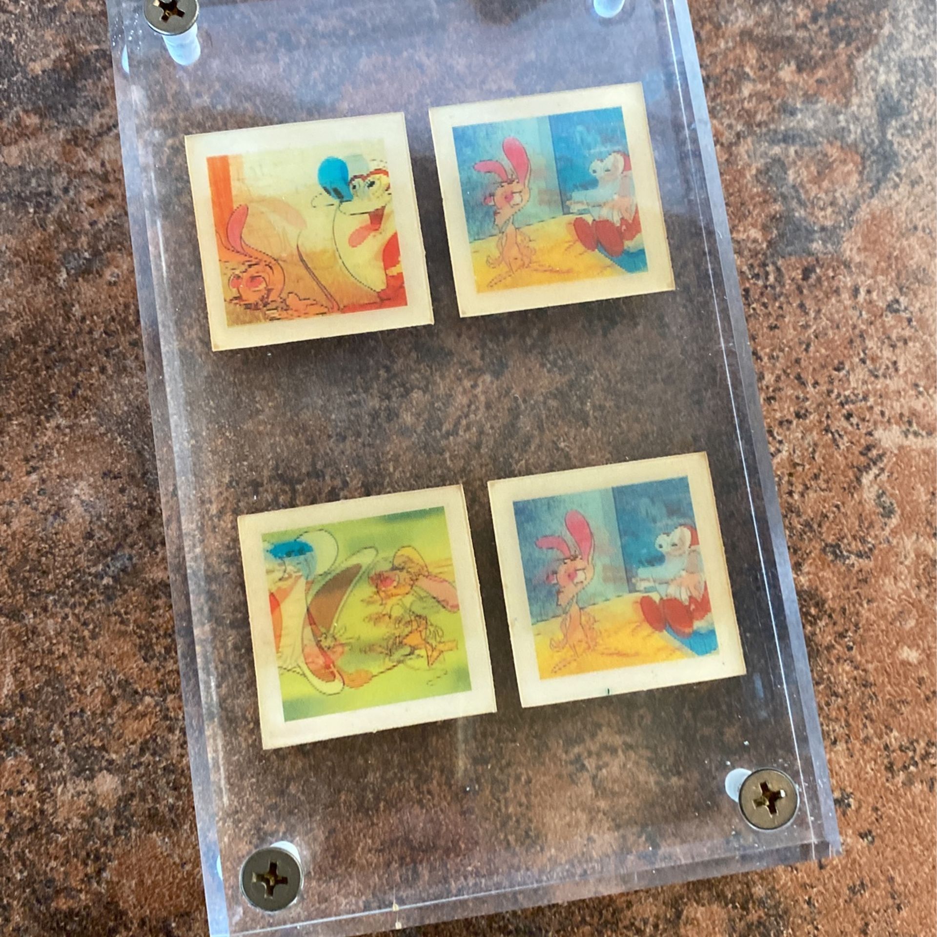 Rare Vintage 92-93 Ren And Stimpy Cracker Jack Holographic Cards