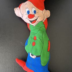 Vintage Dopey 18” Stuffed Plush Toy Doll Snow White And The Seven Dwarfs 