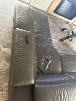Leather coach