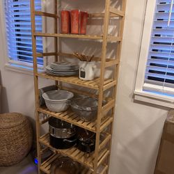 Bamboo Tower Shelf 