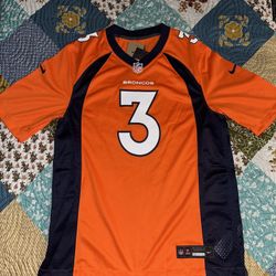 Orange and Navy Blue Denver Broncos Russel Wilson jersey #NFL #Broncos Brand new !! Size Medium