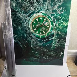 🔥 LUXURY ROLEX WALL ART – LARGE ACRYLIC GLASS PRINT 🔥
