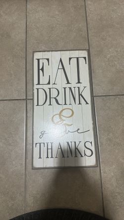Kitchen sign