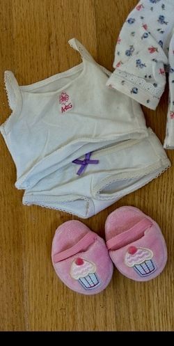 American Girl Doll Cami Underwear & Cupcake Slippers
