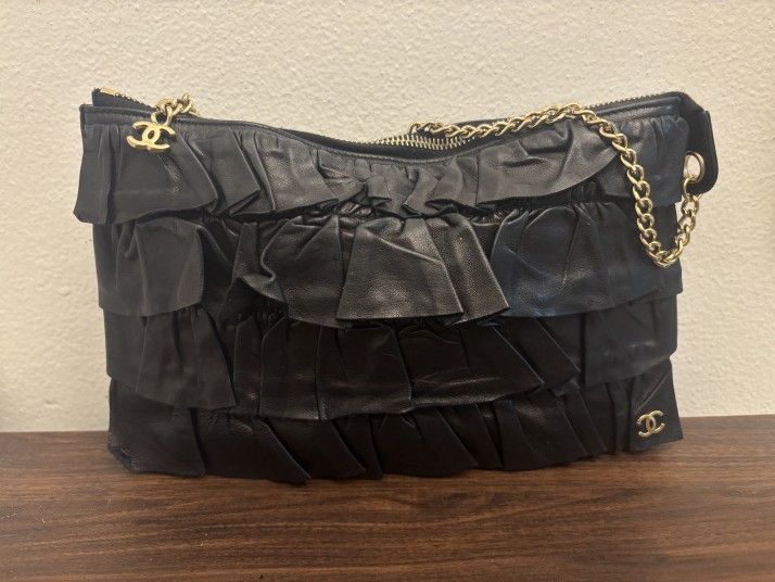 Chanel Leather Clutch Bag