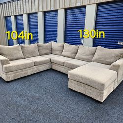 FREE DELIVERY Couch Sofa Reversible Chaise Sectional 3 PC