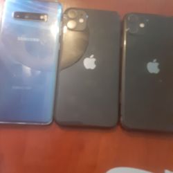 2 iPhones 11 And S10 Plus