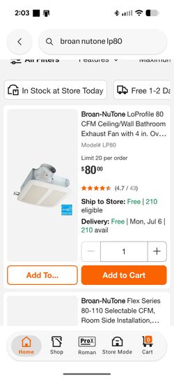 Broan LP80 (43 Ave and Baseline in Laveen)