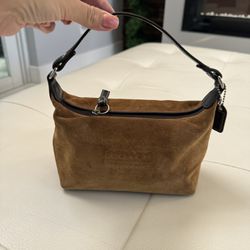 Authentic COACH purse - Suede Material 