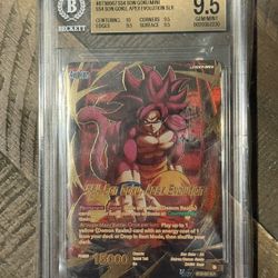 2026 MASTERS THREE GLORIOUS FIGHTER APEX EVOLUTION SLR SS4 SON GOKU MINI BGS 9.5
