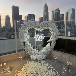 Proposal White Heart Will You Marry Me 