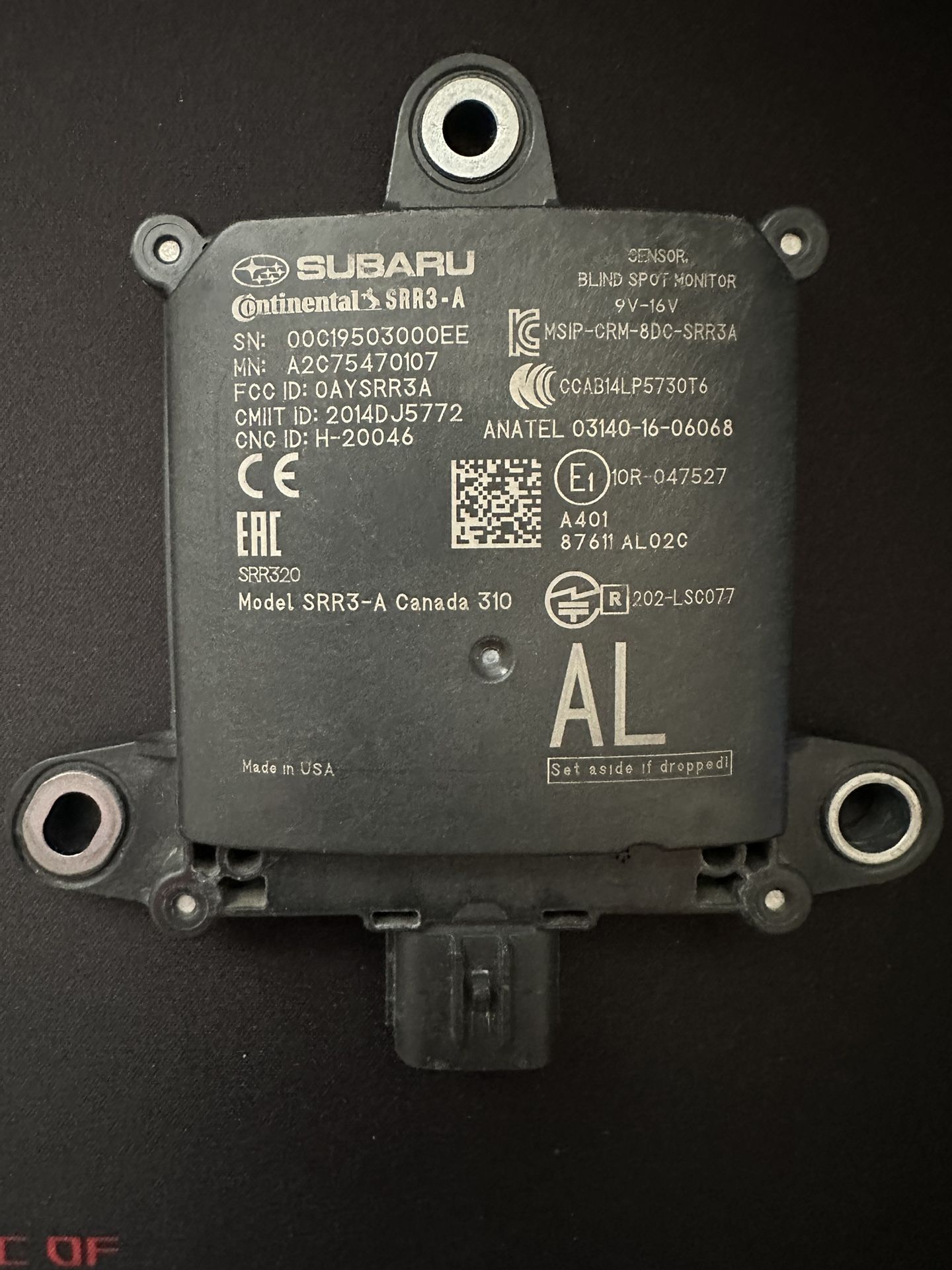 Subaru Outback 2018-2019 Bling Spot Radar