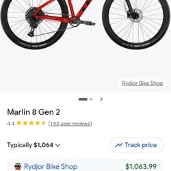 Trek Marlin 8 Gen 2 Radioactive Red