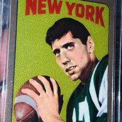 Joe Namath Rookie Reprint JETS Hall of Famer