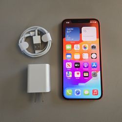 Apple iPhone 12 Red - AT&T/ Cricket - Like New 