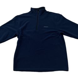 Vintage Timberland Fleece Men’s M Blue Orange Half Zip Jacket Outdoor Jacket