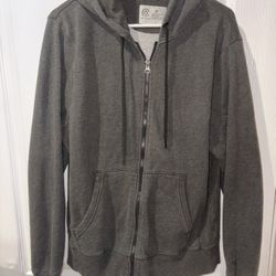 Champion full zip hoodie in a dark gray color- Medium 
