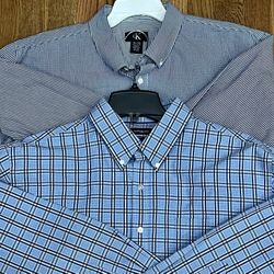 Men’s XL Dress Shirts $12 For Both