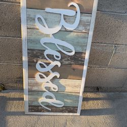 Blessed a sign