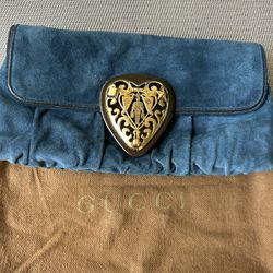 Authentic Suede Gucci Bag
