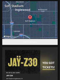 Jay-Z 30, Sofi Inglewood, Fri, Oct 23