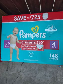 Pampers Cruisers 360 Size 4 Diapers 148 Count