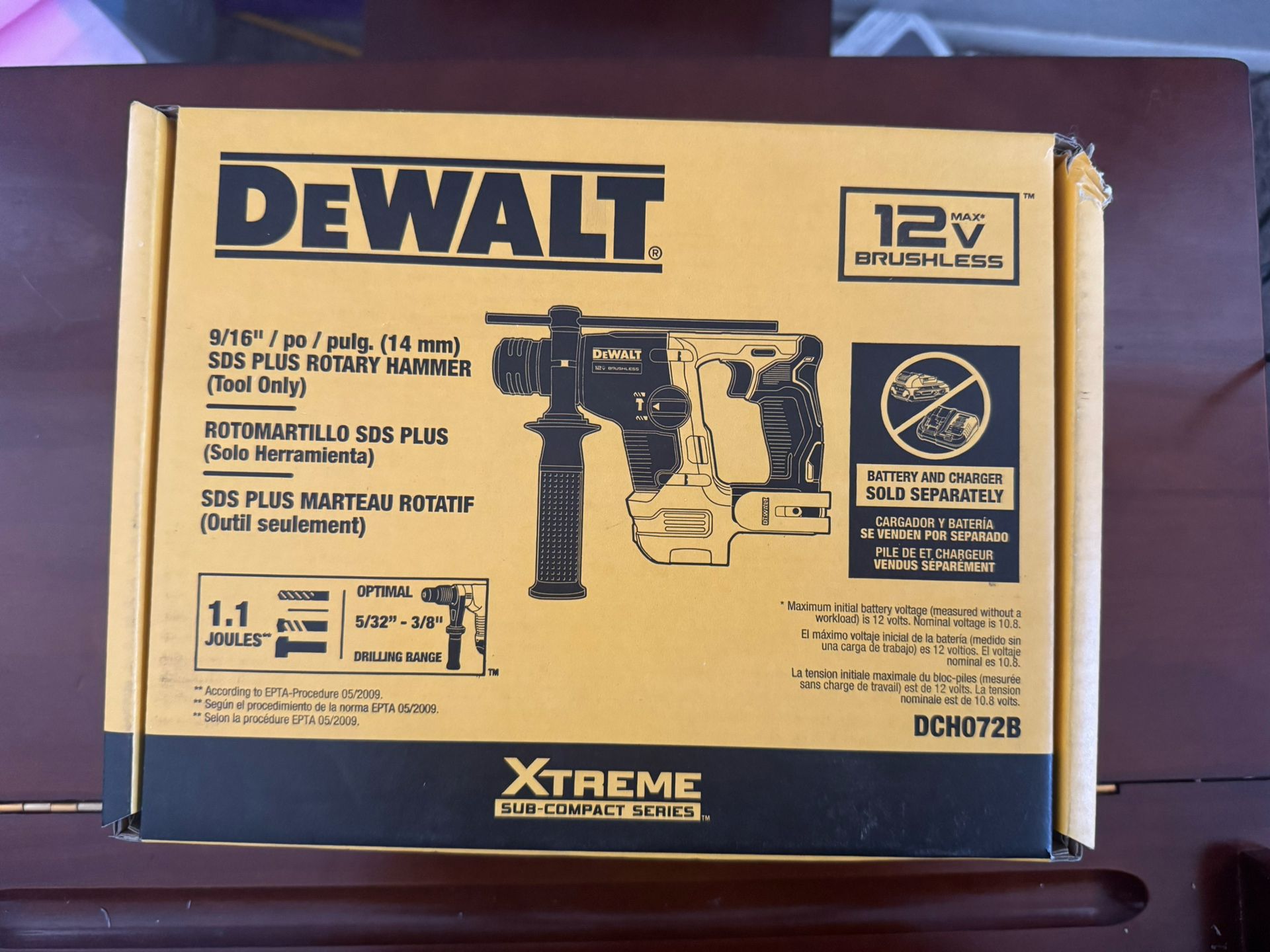DEWALT XTREME 12-volt max SDS-Plus SDS-plus Cordless Rotary Hammer Drill