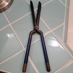 Vintage Reck Junior Forged Curling Iron With Blue Handles Made In Germany