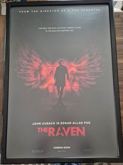 The Raven (2012) movie poster, $25 OBO