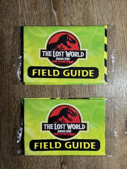 2 Of The Lost World Jurassic Park Field Guide Not Opened!!!