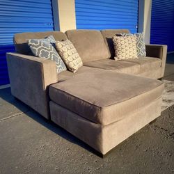 Gray Modern Reversible Sectional Sofa