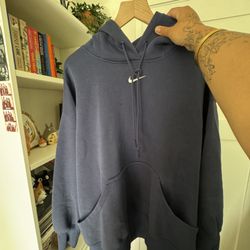 Navy Women’s Oversized Pullover Nike Hoodie XXL