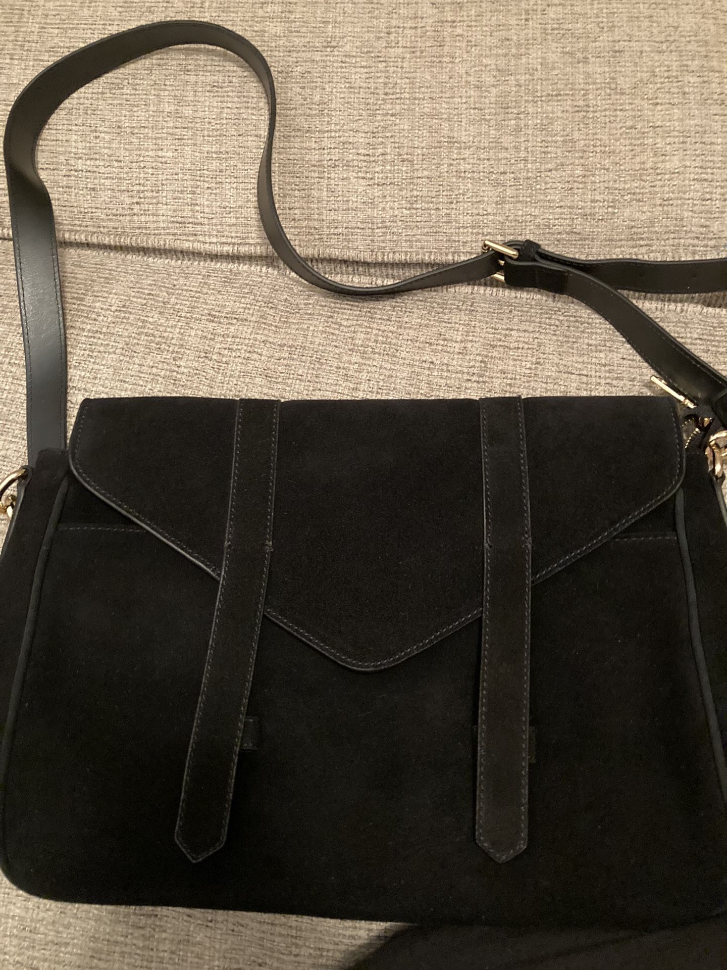 New Violetta Suede Messenger Bag